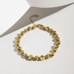 금도금 염주팔찌